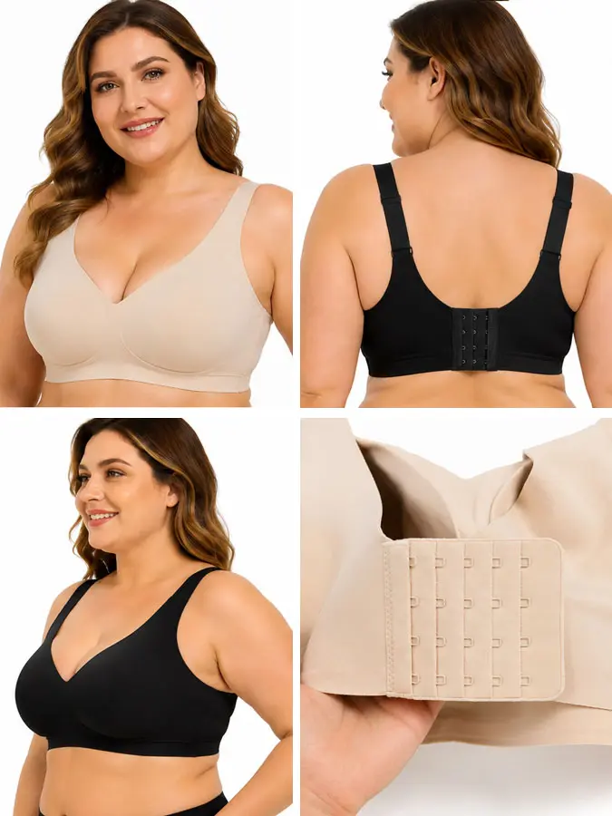 Sport bra Womens Jelly Bras Full Coverage Wireless Supportive Bra Push Up Plus Size Comfort Soft No Underwire Seamless Comfortable Wireless T-Shirt Everyday Bras Wings support flattering workout yoga outdoor activity sporty sexy gym the fit   active lover