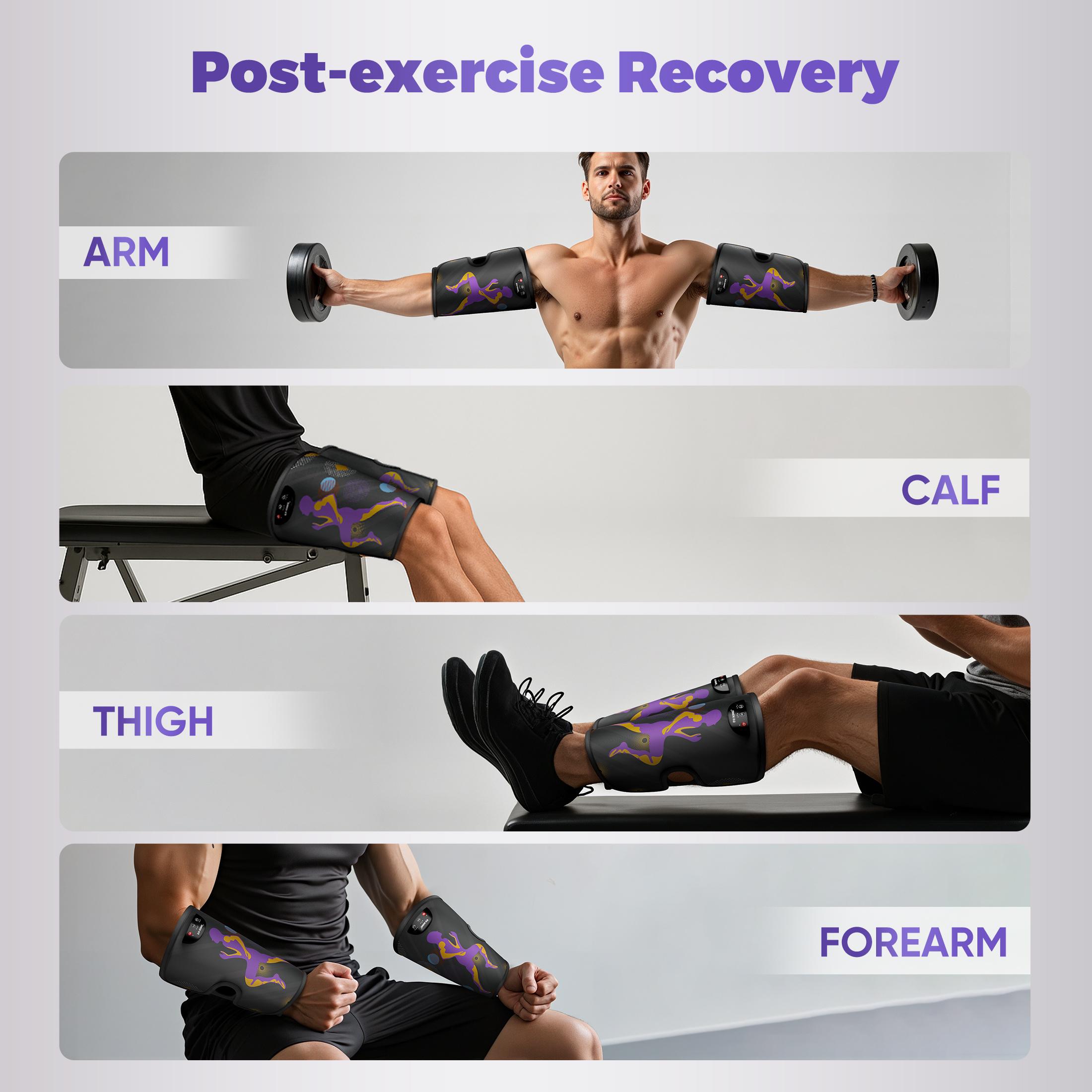 FIT KING Adjustable Rechargeable Cordless Leg Massager with Heat, Air Pressure Calf Massager for Daily Pain Relief, Ideal Gift for Mom, Dad, Women & Men (FSA/HSA Eligible)