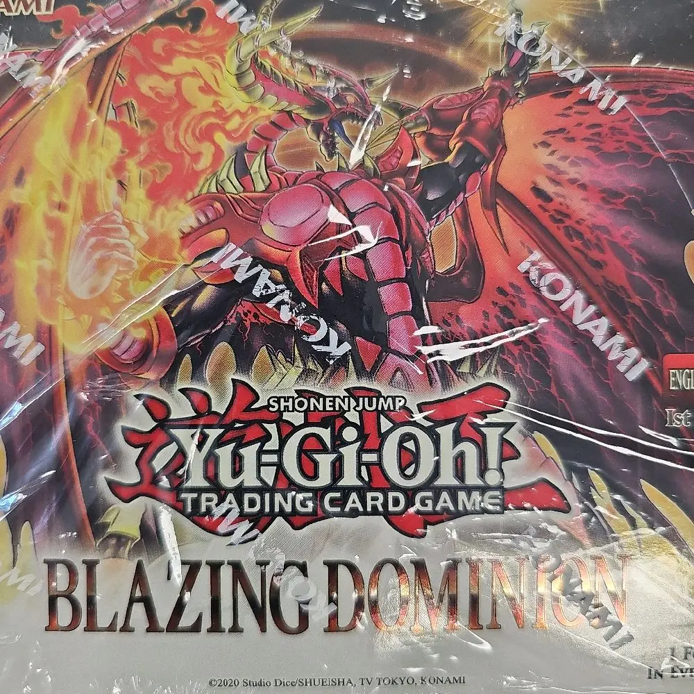 Yu-Gi-Oh! Blazing Dominion Factory Sealed Booster Box - Authentic TCG Deck Expansion, Collectible Cards, Sealed Booster Packs, Trading Card Series