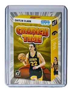 2023-24 Caitlin Clark Panini Donruss #SS-CT1 Crunch Time Card Iowa Hawkeyes