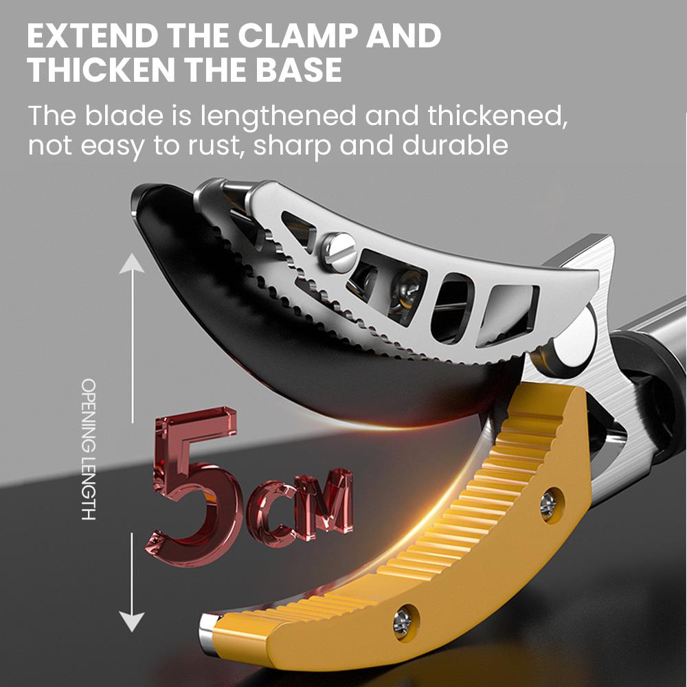 AIRAJ 1pc 39.37inch to 3m High Altitude Pruning Shears with Stainless Steel Telescopic Rods Fruit Cans Apples and Specialized Scissors