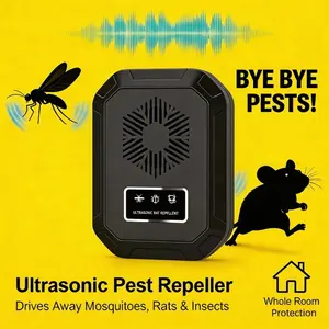 1PC-New Q3 ultrasonic electronic insect repellent, USB charging type, insect repellent, rat repellent, mosquito repellent, cockroach repellent, portable indoor and outdoor general pest repellent equipment.