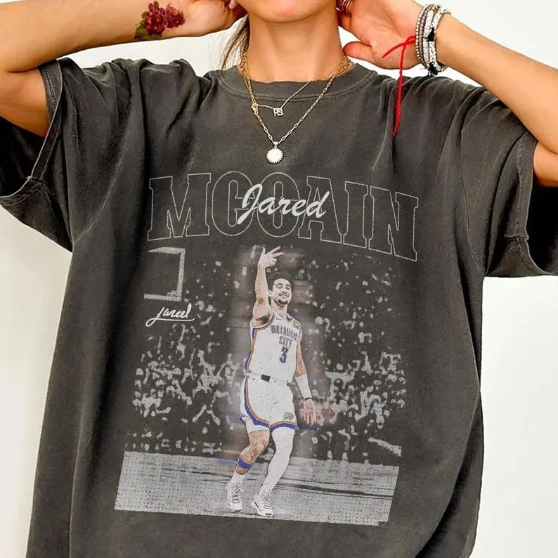 Jared McCain Basketball Vintage Comfort Colors Shirt, Basketball Gift Fans