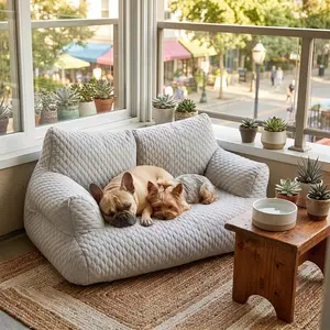Pet Ice Silk Sofa, Summer Cooling Comfort, 22°c Temperature Drop, 5D Massage Balls, Durable Breathable, Suitable for Cats and Dogs