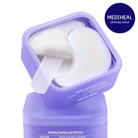 [MEDIHEAL] PDRN Capsule Patch Peptide Multi Solution | PDRN + Peptide + Collagen | Wrinkle & Fine Line Care | Under Eye, Forehead & Smile Lines | Korean Skincare