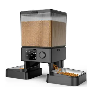 oneisall Automatic Cat Feeder for 2 Cats, 20 Cups/5L Automatic Cat Food Dispenser for Small Pets Indoor, Timed Cat Feeder for Dry Food