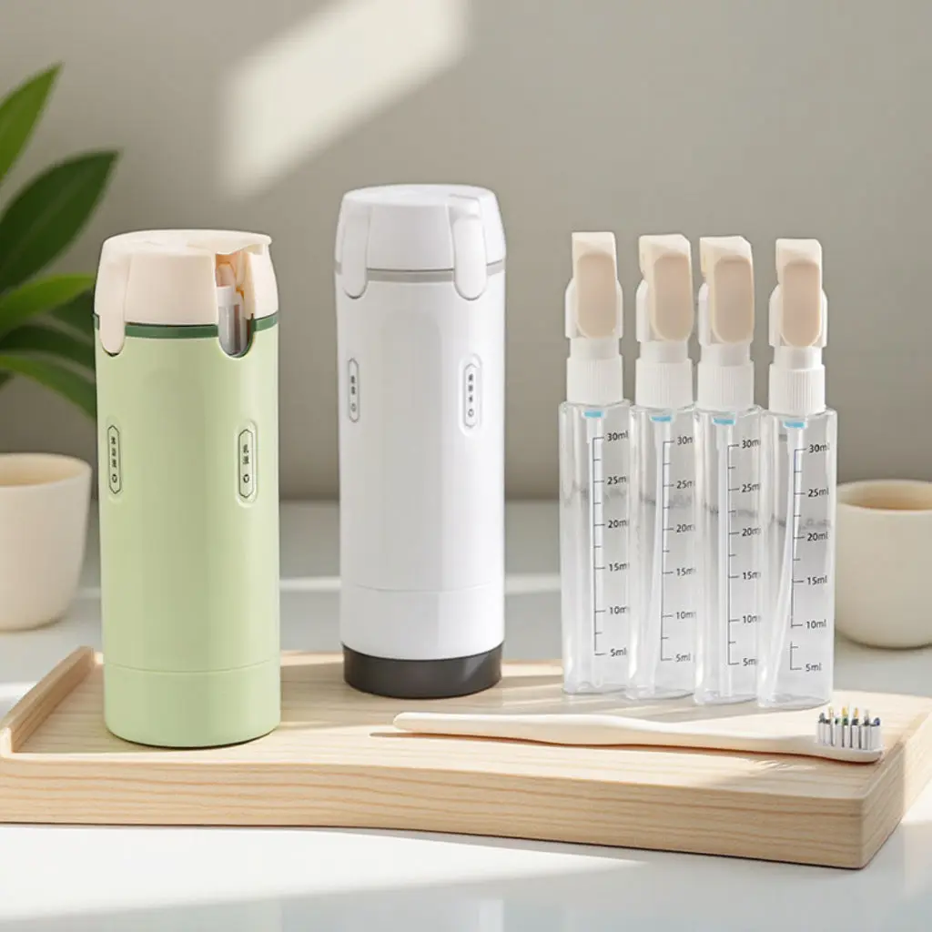 Travel dispensing bottle