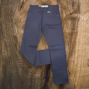 DP780 - Basic color Denim Relaxed-Fit Pants