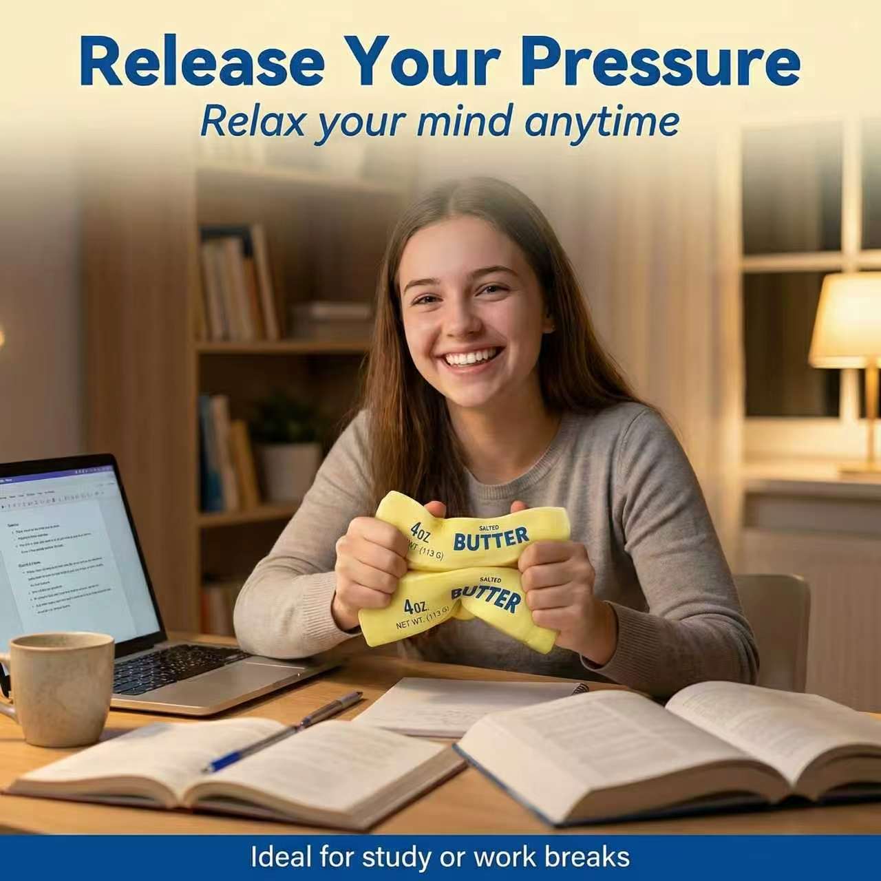 Butter Squishy Toy, Cream Stick Soft Toy with Cream Scent,Perfect for Play & Stress Relief, Ideal Gift for All Occasions