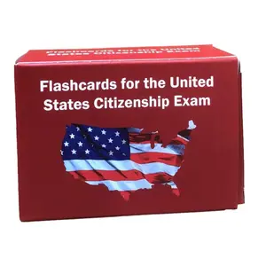 100 American Citizenship Exam Question Cards Set, Card Deck, Comprehensive Study Guide for Naturalization Test, Essential Resource for Aspiring Citizens