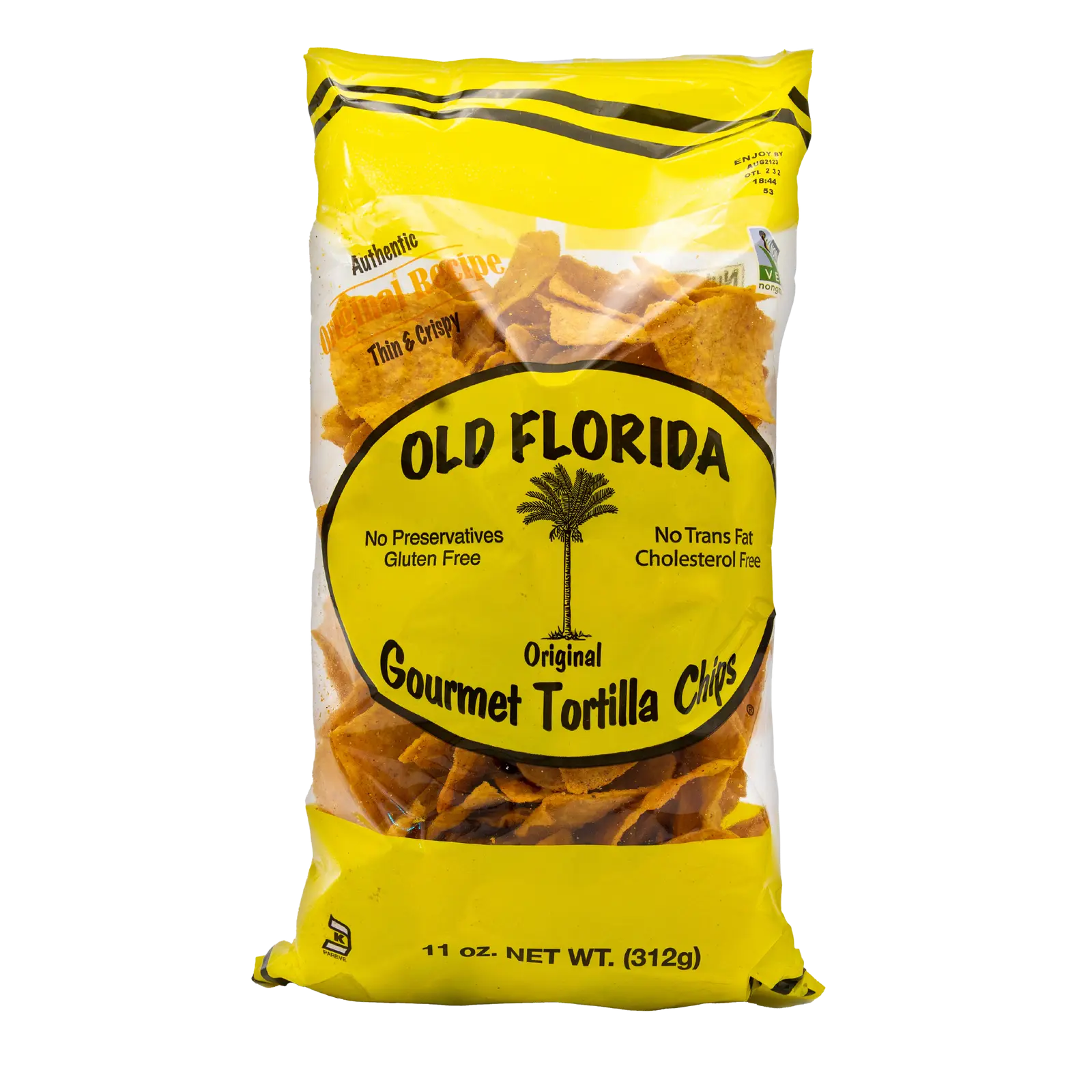 Old Florida Gourmet Tortilla Chips  | Thin, crispy, non-GMO Corn, all-natural snack, gluten-free, no preservatives, Healthy Crunchy & Full of Flavor