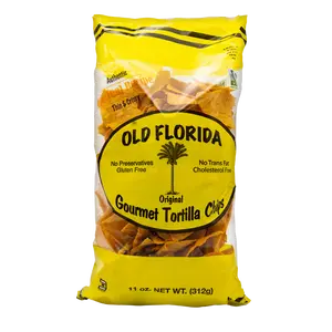 Old Florida Gourmet Tortilla Chips  | Thin, crispy, non-GMO Corn, all-natural snack, gluten-free, no preservatives, Healthy Crunchy & Full of Flavor