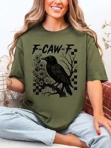 F-Caw-F Unisex Short Sleeve T-Shirt Printed in the USA Polyester Tee