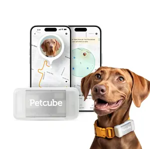 Petcube GPS Tracker for Dogs | Pet GPS Location Tracker with Escape Alerts and Virtual Fences, Activity and Wellness Monitoring, Glows in a Dark, Water and Dust Proof