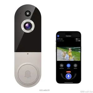 Doorbell Camera Wireless, Smart WiFi Video Doorbell, 1080P, Video Doorbell Camera with 2 Way Audio, AI Human Detection, Night Vision, Cloud Storage, Battery Powered, Easy Installation, 2.4G WiFi OnlyEverlanelnspired17AAGlowHub30AB9PeakVibe