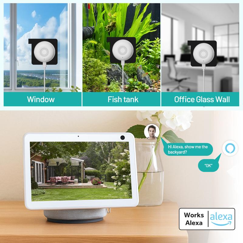 4K HD Wireless Window Camera, 5GHz&2.4GHz WiFi Indoor Cameras for Home Security Al Color Night Vision,Person,Pet,Vehicle & Motion Detection,24/7 Recording,Easy & Quick Install