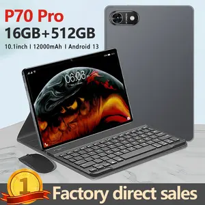 P70 Pro Network Bluetooth tablet, 10.1-inch display, 12GB +512GB large memory, 12000mAh capacity, GPS satellite positioning