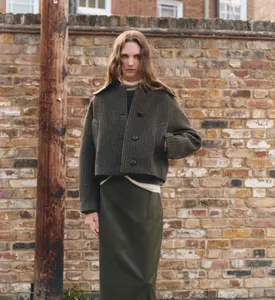 MANGO Women's Houndstooth wool jacket