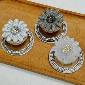 Sparkling Flower Magnetic Phone Stand, Multiple Options, Practical Fashion Phone Decoration, Desktop Phone Holder, Birthday Gift, Holiday Gift, Cell Phone Holder