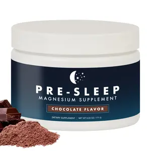 Natural Pre-Sleep Aid for Adults, Chamomile, Magnesium Glycinate 200mg, Glycine, Vitamin B6, Vitamin D, Cocoa, Gluten-Free, Zero Sugar, Non-Habit Forming Sleep Supplement, Sleep Support, 30-day Supply Healthcare Dietary