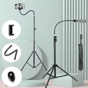 67" Phone Tripod & Portable Selfie Stick Stand with Wireless Remote Control, Upgraded Stable Cellphone Tripod Compatible with iPhone 17/16/15/Android, Travel-Friendly Smartphone Camera Accessories