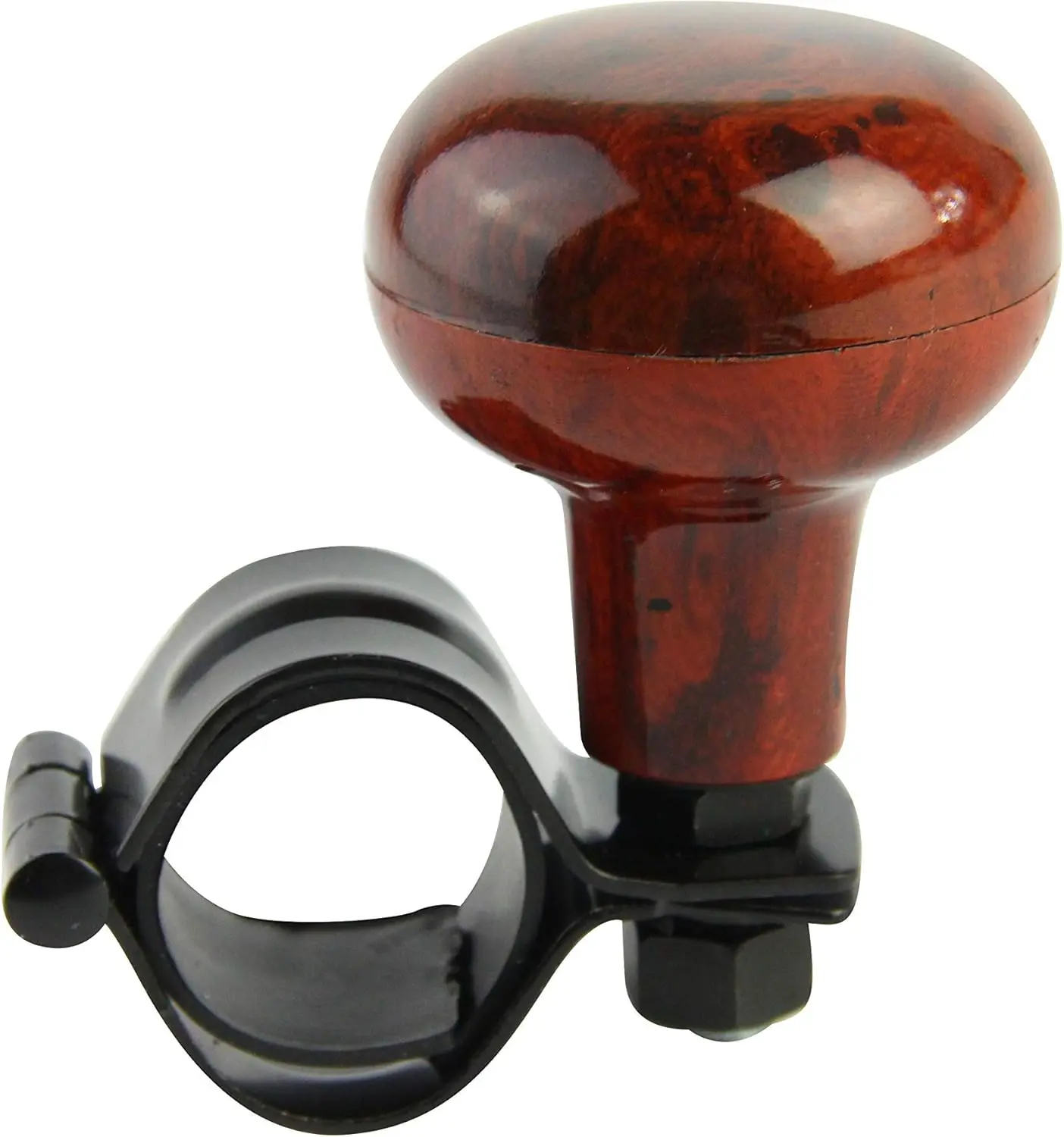 Woodgrain Steering Wheel Spinner Knob | Universal Fit for  , , Semis, , , Golf Carts |  Power Handle Accessory