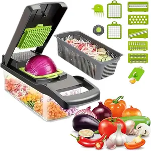 Vegetable cutter, multi-functional vegetable cutter, cutter, manual shredder, grater, slicer, Kitchen Vegetable Slicer