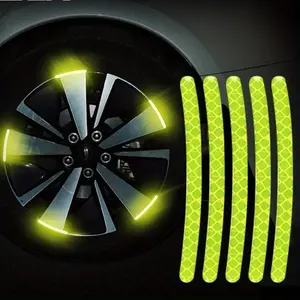 20pcs Car Hub Rims Reflective Sticker Decorative Strips General use of bicycle automobile and motorcycle tyres Car accessories