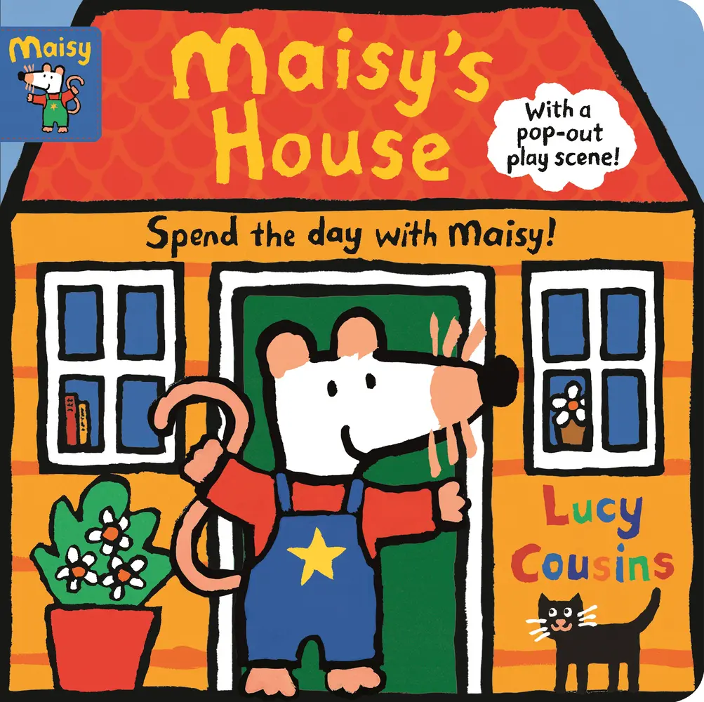 USED Book - Maisy's House: Complete with Durable Play Scene: A Fold-Out and Play Book (Interactive Pop-Up Play Scene with Removable Punch-Out Characters for Toddl by Cousins, Lucy (Board book) - english