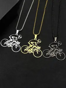 Mountain Bike Riders Chain For Women Men Stainless Steel Silver Color Extreme Outdoor Sports Lover Male Hip Hop Necklace