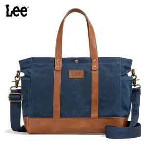 Montana West x Lee Tote Bag for Women Waxed Canvas Shoulder Handbags Crossbody Bag with Adjustable Strap