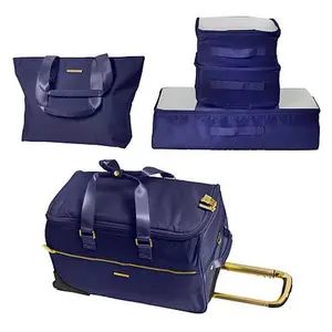 Joy Mangano Joy Eco Luxe World Traveler 5pc Light & Chic Luggage Set