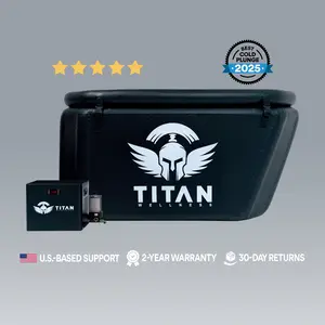 #1 Cold Plunge with Chiller | 2-Year Warranty | Angled Back | Titan Wellness