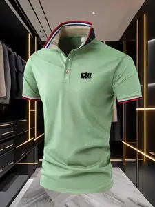 Collar Short Sleeve Design Business Casual Summer dji DRONE PILOT Printed Daily Commute Gathering Men's Polo Shirt
