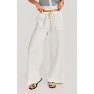 Lilah Wide Leg Pants - White