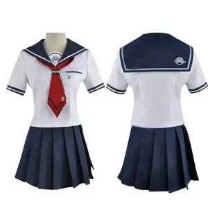 Cosplay Costume Danganronpa 3 Another Episode Cos Naegi Komaru Woman JK School Uniform Cosplay Costume Top+Skirt+Tie+Socks
