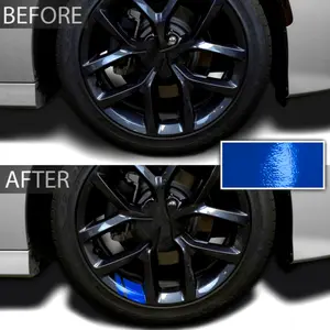 6pcs Universal Car Wheel Rim Vinyl Stickers with Reflective Hash Marks and Stripes for Racing Wheel Hub Decoration