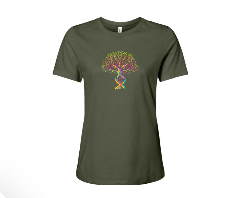 Ladies Twisted Ladder Tree of Life Ladies relaxed fit with side seams and an ultra soft feel.