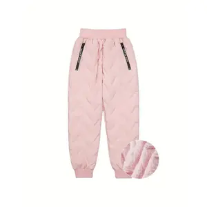 Girls’ Winter Ski Must-Have! Windproof Warm Ski Pants |       Triple-Layer Insulated, Fleece-Lined (Elastic Cuffs, Zipper Details)