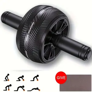 Abdominal Wheel - Heavy-Duty Core Trainer and Abdominal Exercise Equipment with Non-Slip Grips, Durable Wheel, Suitable for Gyms, Arms, Back Fat Burning, Abdominal Muscles, Manual Exercise Wheel, Stomach Workout Equipment