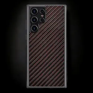 Classic Carbon Fiber Galaxy Case - Red