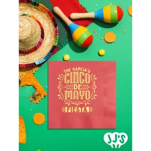 Cinco de Mayo Fiesta Custom Napkins