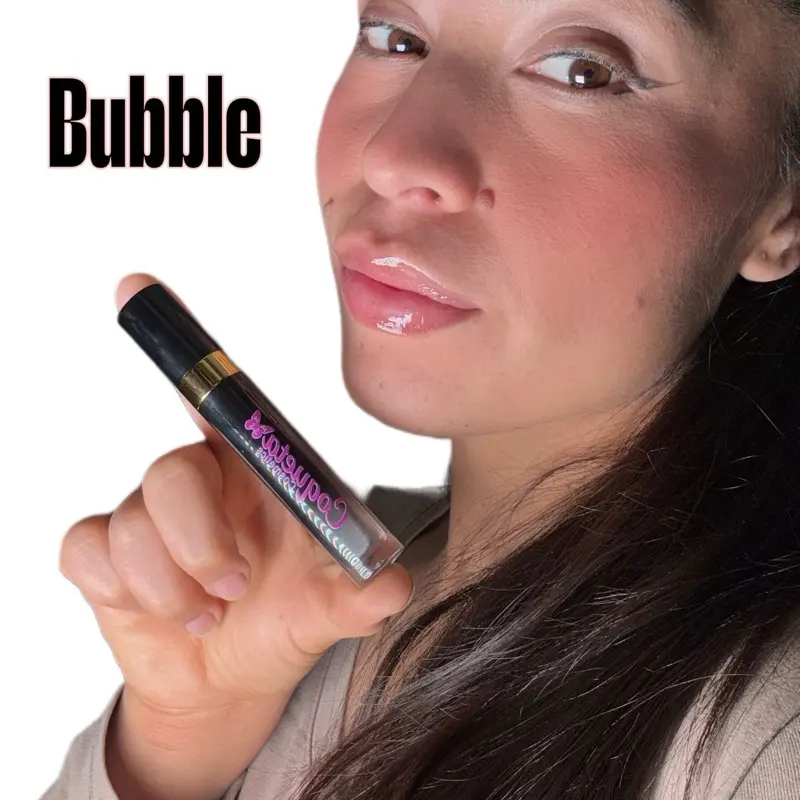Bubble Glossy Lip Gloss - Clear Gloss for Glossy Lips