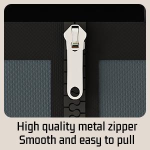 Easy Setup Foldable Portable Closet Wardrobe Gray Non-Woven 150cm Length with 22mm Black Steel Pipe, Large Capacity Sturdy Storage for Bedroom & Dorm