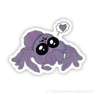 Jumping spider sticker