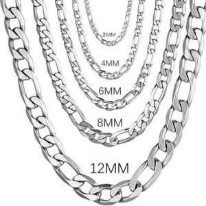 One-Year Free Replacement for Fading Issues. Dainty Electroplated 925 Sterling Silver 4 mm/6 mm/8 mm/12 mm Chain Necklace, 16–30 inches, for Men and Women — Fashion Jewelry, High-End Necklace — Hypoallergenic
