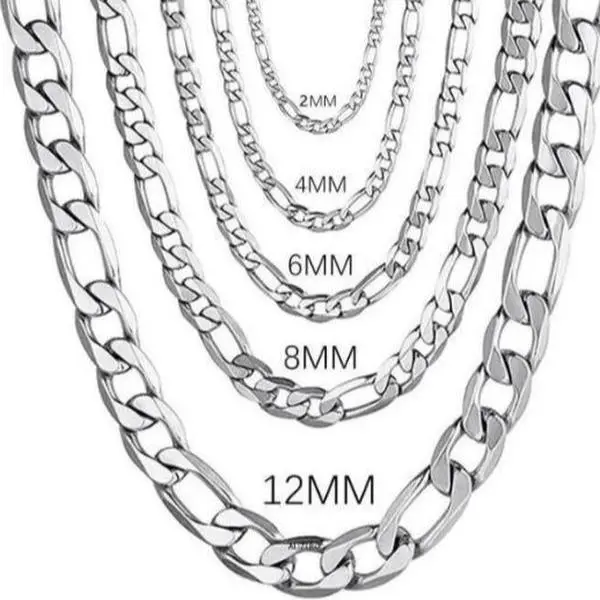 One-Year Free Replacement for Fading Issues. Dainty Electroplated 925 Sterling Silver 4 mm/6 mm/8 mm/12 mm Chain Necklaautumn rapper chaince, 16–30cuban link chain inches, for Men and Women — Fashion Jewelry, High-End Necklace — Hypoallergenic
