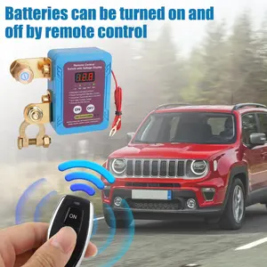 Heavy Duty 12V/24V 240A Remote Battery Disconnect Switch - Wireless Kill Switch with LED Voltmeter Display, Magnetic Latching, Manual Override, Auto Cutoff Anti-Theft Isolator for Cars, RVs