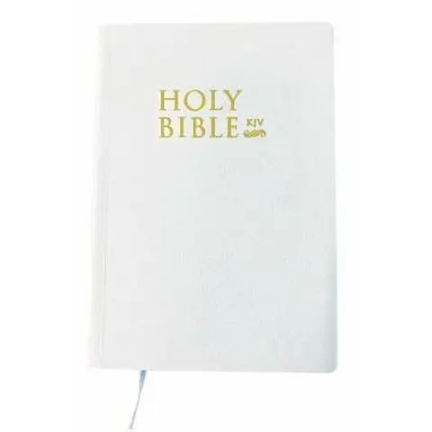 Used King James Version Holy Bible - White Soft Cover Religious Book, Revised After Careful Comparisons, Diligently Translated From Original Tongue, 1000 Words LLC Published, Like New For Spiritual Use