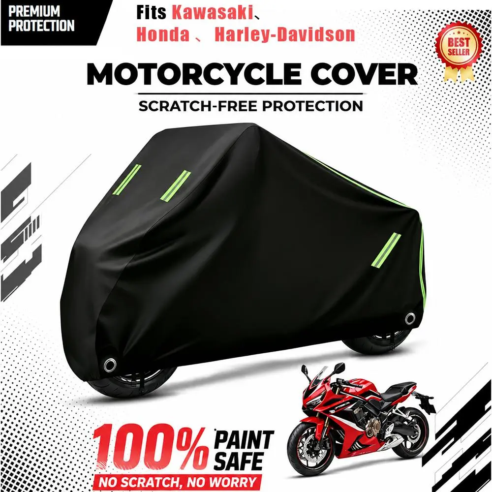 Heavy-Duty Water Resistant, UV-Protective, Windproof, Dustproof No-Cracking All Seasons Weather Resistant Motorcycle Clothing & Hoods Accessory for Harley-Davidson, Honda